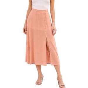 BCBG Generation Peach A-Line Midi Skirt Medium – NWT